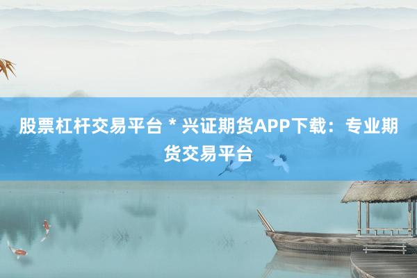 股票杠杆交易平台 * 兴证期货APP下载：专业期货交易平台