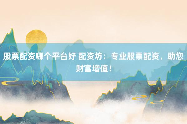 股票配资哪个平台好 配资坊：专业股票配资，助您财富增值！