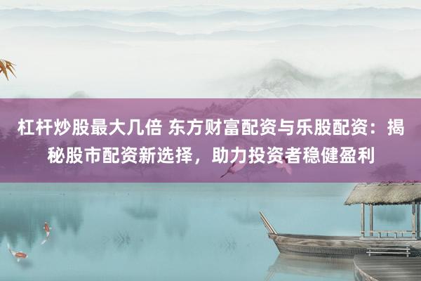 杠杆炒股最大几倍 东方财富配资与乐股配资：揭秘股市配资新选择，助力投资者稳健盈利
