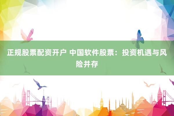 正规股票配资开户 中国软件股票：投资机遇与风险并存